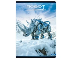 Lastva Sąsiuvinis(platus) A5 48 lap. 80 g linija ROBOT ANIMALS