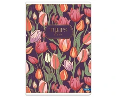 Lastva Sąsiuvinis(platus) A5 48 lap. 80 g lang. TULIPS