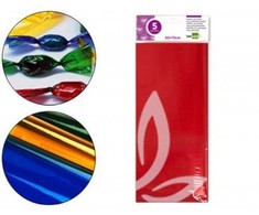 Liderpapel Celofanas, 50x70cm, 22g, 5vnt., raud.