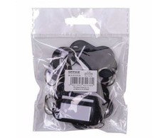 Office Products Raktų pakabukai 10vnt juodi