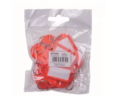 Office Products Raktų pakabukai 10vnt raudoni