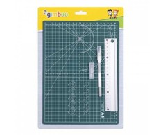 Office Products Rinkinys: pjaustymo kilimėlis A4, liniuotė 20cm, peilis su papildomais peiliukais