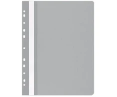 Office Products Plastikinis segtuvėlis, A4, su universalia perforacija, pilkos spalvos