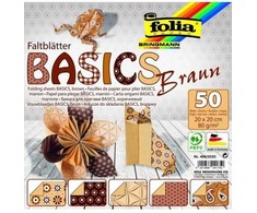Origami 20x20/ 50l Folia rudi motyvai