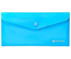 Panta Plast Aplankas-vokelis DL neon melsvas