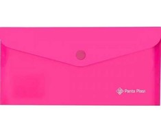 Panta Plast Aplankas-vokelis DL neon rausvas