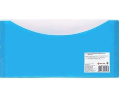 Panta Plast Dvigubas aplankas su spaustuku DL melsvas