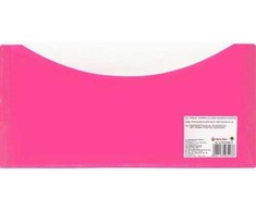 Panta Plast Dvigubas aplankas su spaustuku DL rausvas