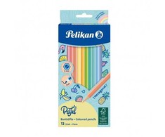 Pelikan Pieštukai spalvoti pasteliniai 12sp