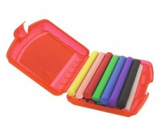 Pelikan Plastilinas 10sp 240g raudonoje dėžutėje