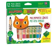 Pieštukai spalvoti ALPINO Baby 12sp