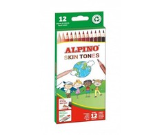 Pieštukai spalvoti ALPINO Skin tones 12sp
