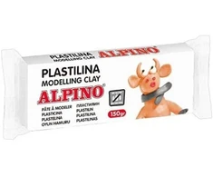 Plastilinas ALPINO 150g baltas