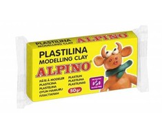 Plastilinas ALPINO 50g geltonas