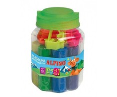 Plastilinas ALPINO 8sp+10 įrankių rinkinys