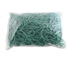 Q-Connect Gumytės 1kg 130mm žalios 3mm pločio