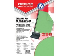 Q-Connect Įrišimo viršeliai PVC skaid.žal.A4 0,2mm