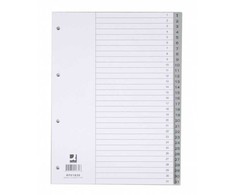 Q-Connect Skiriamieji lapai PP A4, 1-31