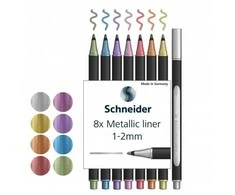 Žymeklis metallic SCHNEIDER 8 spalvos