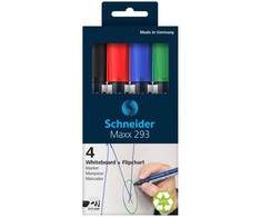 Schneider Žymeklių rinkinys baltai lentai MAXX 293 4vnt.
