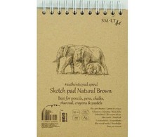 Smiltainis Bloknotas eskizams KRAFT Authentic A5 80l, 135gsm