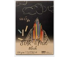 Smiltainis Juodas piešimo bloknotas A4 20l 120gsm