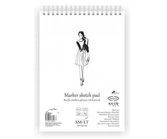 Smiltainis Markerinio popieriaus bloknotas A5 40l 100gsm