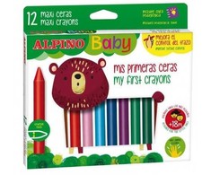 Spalvotos kreidelės ALPINO Baby 12sp