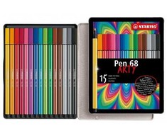 Stabilo Flomasteriai PEN 68 arty 15vnt