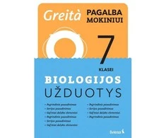 KNYGA Šviesa Biologijos užduotys 7 klasei, serija Greita pagalba mokiniui!
