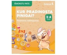 KNYGA Šviesa Kur pradingsta pinigai? Finansinis raštingumas. 3-4 klasei