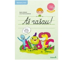 KNYGA Šviesa Aš rašau! Lietuvių kalbos rašymo užduotys 1 klasei. 2 dalis