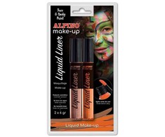 Veido dažai ALPINO Liquid liner oranžiniai+rudi
