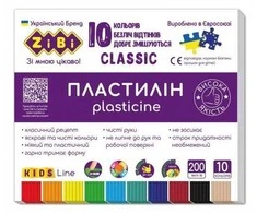 Plastilinas Zibi 1.ZB6232, 10 spalvų