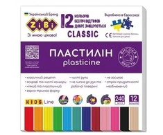Plastilinas Zibi 1.ZB6233, 12 spalvų