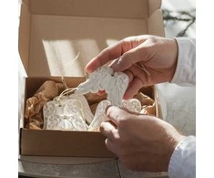 Lukata Unikalus Kalėdų eglutės papuošimas – Angelo sparnų ornamentas ir įkurtuvių dovanos idėja (6 vnt.)