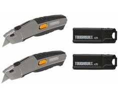 2 trapeciniai peiliai + 50 ašmenų komplektas ToughBuilt®
