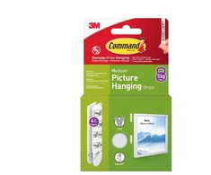 3M Command T17201C Picture Hanging Strips. 4 Pairs