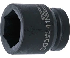 Bgs Technic Smūginė galvutė šešiakampė | 25 mm (1") | 41 mm (5841)