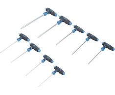 8485 9 vnt. atsuktuvų komplektas su T formos rankena, TORX T10-T50 BGS