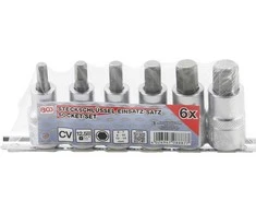 Bgs Technic Įpresuotų antgalių rinkinys | 12,5 mm (1/2") | Hex šešiakampis 6 - 14 mm | 6 vnt. (8887)