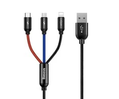 Adapteriai BASEUS USB A tipo M, USB C tipo, Micro, Lightning