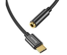 Adapteris Baseus USB-C į 3,5 mm USB C. 3,5 mm 0,05 m juodas