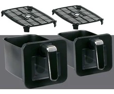 Gruzdintuvė Aerogrill Alpina DUO, juoda, 2200 W, 8 l