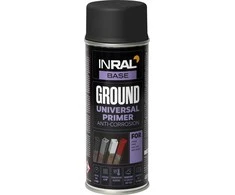 Aerozolinis antikorozinis gruntas INRAL GROUND juodas RAL9011 400 ml.