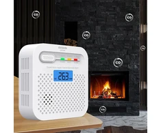 Aiwa Y100A-AA ANZEN S1 Carbon Monoxide Alarm, Baltas