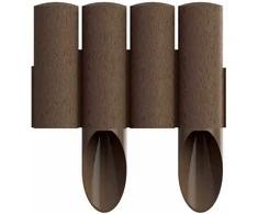 Aizsargbarjera Garden Center, 230 cm x 5.5 cm x 25.5 cm, brūna krās., 10 gab.