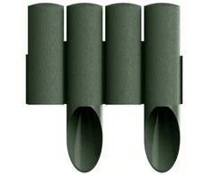 Apsauginė užtvara Garden Center, 230 cm x 5,5 cm x 25,5 cm, žalia spalva, 10 vnt.