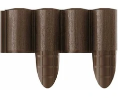Aizsargbarjera Garden Center Eco, 240 cm x 17 cm, brūna krās., 10 gab.