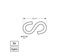 Haushalt Makeup Revolution HOOK 3 MM S SHAPED ZN 4DD